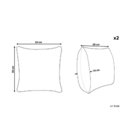 Beliani Sierkussen KHORA - Beige Katoen 2 Beliani Sierkussen KHORA - Beige Katoen -Beliani 4822e6677abb42d89cff993f5166adb2