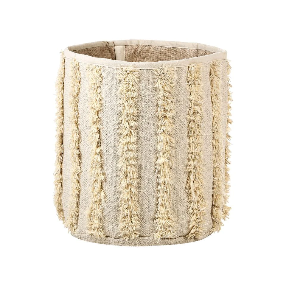 Beliani Mand KAKKI - Beige Katoen Beliani Mand KAKKI - Beige Katoen -Beliani 494159d59b054857a7697536b5bab88b