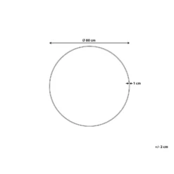 Beliani Wandspiegel ANNEMASSE - Zilver Glas -Beliani 4a87c33d6dbb41409000f6043d9636ac 2