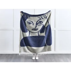 Beliani Plaid HALEDE - Beige Polyester, Acryl -Beliani 4c9d282cf16f4d1a9e7b86a6d34d86d7