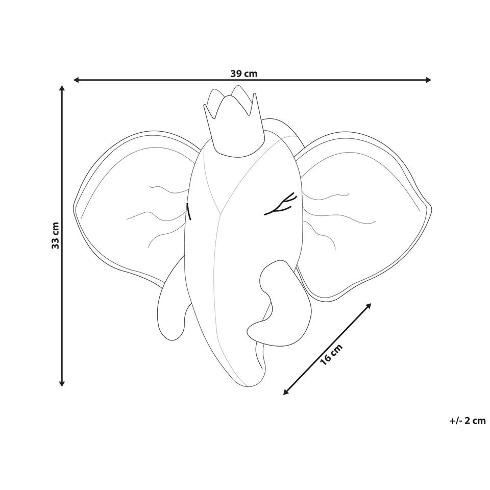Beliani Wanddecoratie TANTOR - Grijs Katoen Beliani Wanddecoratie TANTOR - Grijs Katoen -Beliani 4cb7a934c92e474388ec898d16113c1c