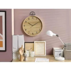 Beliani Wandklok OPFIKON - Lichte Houtkleur Mdf 3 Beliani Wandklok OPFIKON - Lichte Houtkleur Mdf -Beliani 4ce0193980604f3a8959646281bd95eb