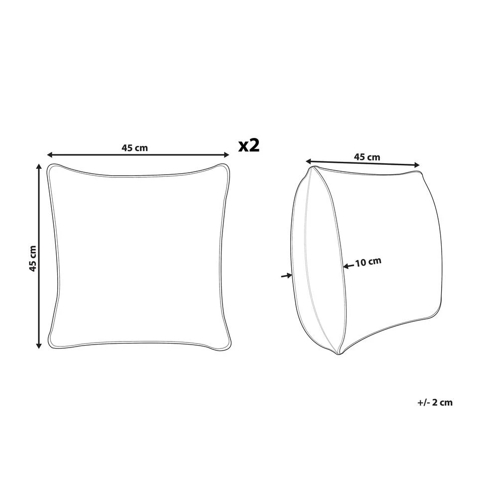 Beliani Sierkussen PAIKA - Grijs Katoen Beliani Sierkussen PAIKA - Grijs Katoen -Beliani 4f4bd0ed3706403d933a0b8577921494