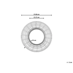 Beliani Wandspiegel HANUA - Natuurlijk Bamboehout -Beliani 4ffb1041a4e14c118b48dd436aec1d7c