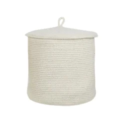 Beliani Mand SILOPI - Wit Katoen -Beliani 56a468a99ce34ca6ac2ff87003fad5c2