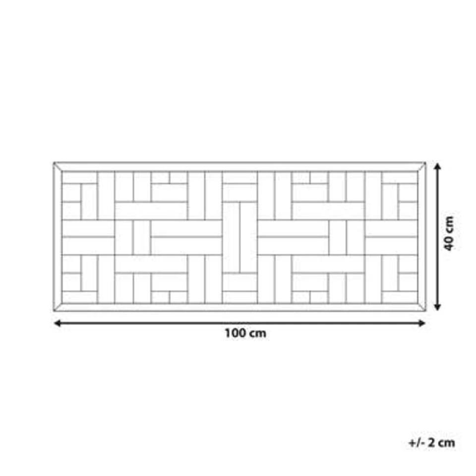 Beliani Wanddecoratie TOLUCA - Lichte Houtkleur Teakhout Beliani Wanddecoratie TOLUCA - Lichte Houtkleur Teakhout -Beliani 574daf3736be4ec3a3f3041ef7c06a39