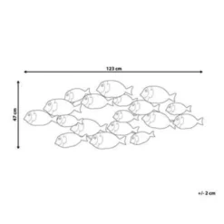 Beliani Wanddecoratie FERMIUM - Groen Metaal -Beliani 583ab1f0ec9d4ae787bd87c266a6bbbe