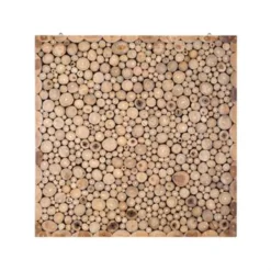 Beliani Wanddecoratie TWIG - Lichte Houtkleur Teakhout -Beliani 5af055af7e1746f48f8b210febb893fc