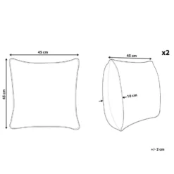 Beliani Sierkussen RICINUS - Zwart Fluweel 2 Beliani Sierkussen RICINUS - Zwart Fluweel -Beliani 5c0597639b1b46399bab765ccbb8539a