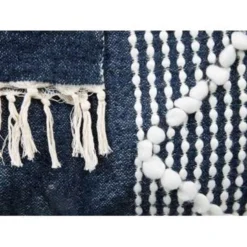 Beliani Plaid NEMLI - Blauw Acryl -Beliani 5ed2b00eccc3489d93db95875046bc9d