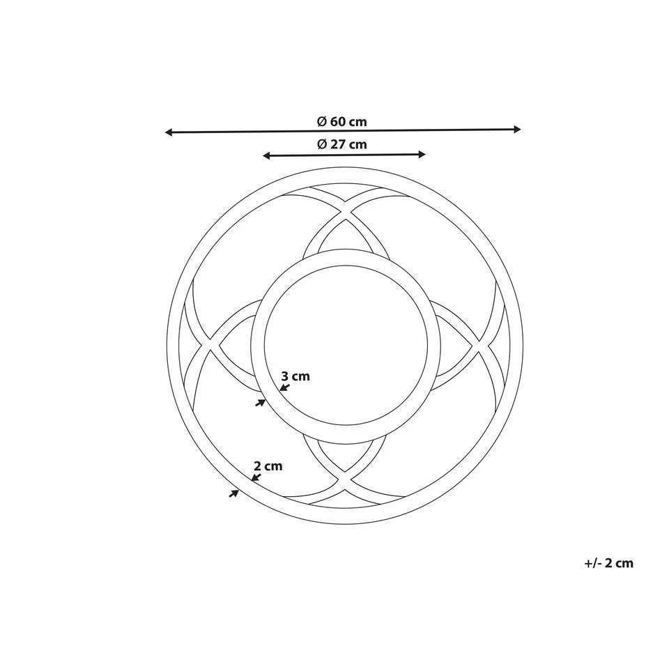 Beliani Decoratieve Spiegel IZTAPALAPA - Lichte Houtkleur Mdf, Glas Beliani Decoratieve Spiegel IZTAPALAPA - Lichte Houtkleur Mdf, Glas -Beliani 5f2399c571ab46239aec5160a72bd4ed