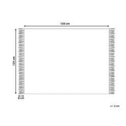 Beliani Plaid MITYAL - Groen Katoen -Beliani 60393584db7248b5adf7df9d33c1a460