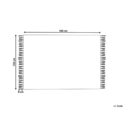 Beliani Plaid RAEBARELI - Wit Katoen -Beliani 60e2e23e3eb340da950e97781b24101d 3