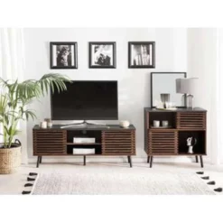 Beliani Sideboard PERTH - Donkere Houtkleur Mdf -Beliani 626a1cddc4ad4919b10c70d51d9ad7ec