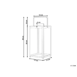 Beliani Windlichtzuilen LEPAR - Zwart Ijzer -Beliani 631172a20c364686828d5b4b6b2c2ec3