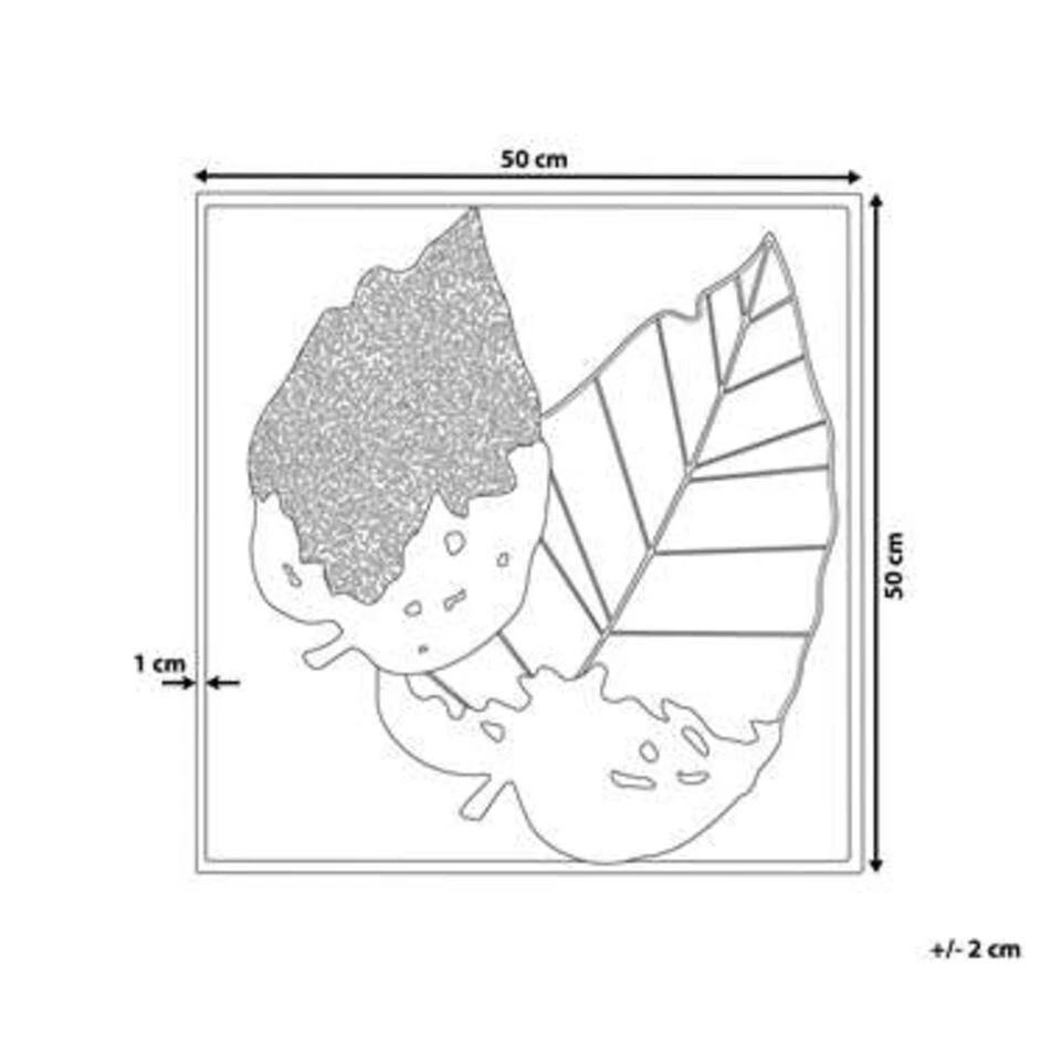 Beliani Wanddecoratie RHENIUM - Multicolor Metaal Beliani Wanddecoratie RHENIUM - Multicolor Metaal -Beliani 65732e066de944a8a3aaf0826b89a1eb