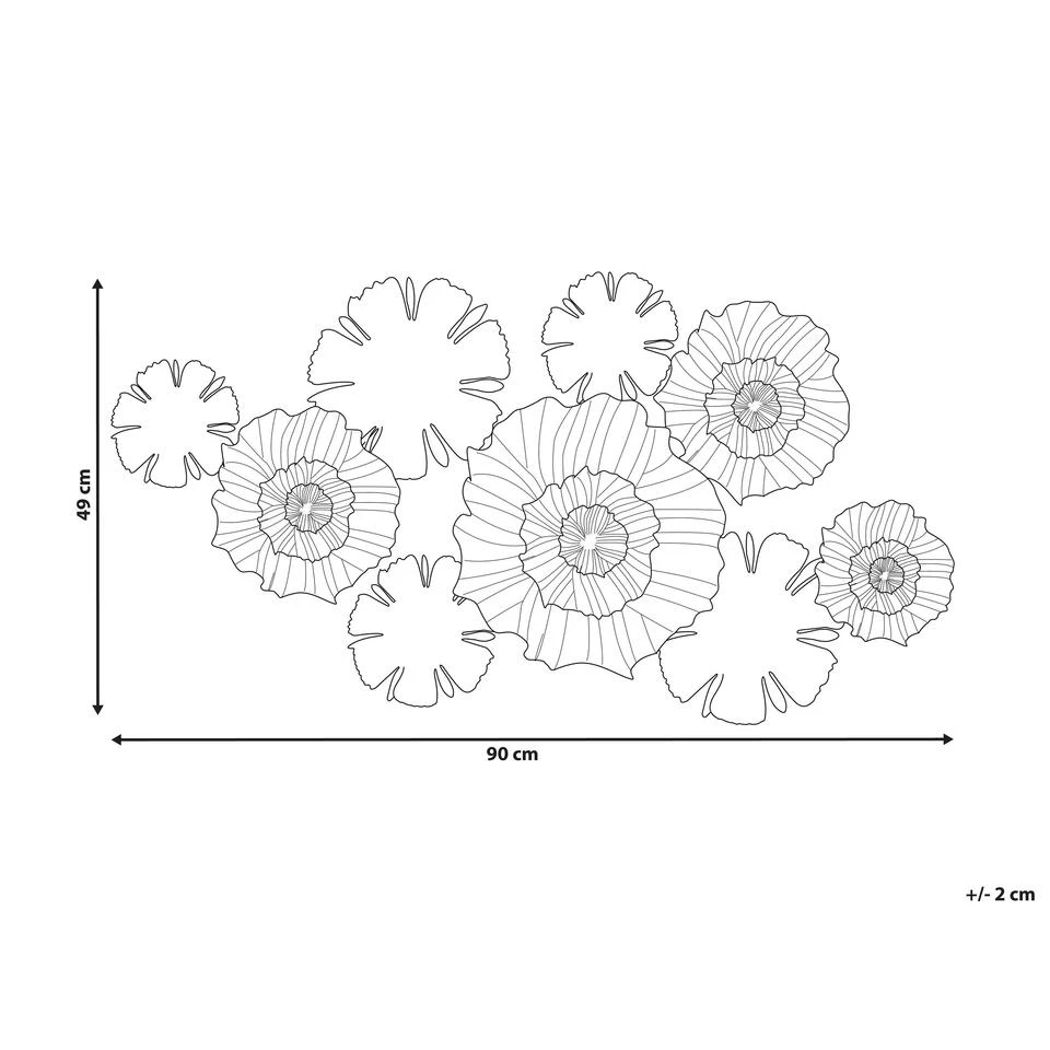Beliani Wanddecoratie POTASSIUM - Grijs Ijzer Beliani Wanddecoratie POTASSIUM - Grijs Ijzer -Beliani 65e1f2a404ee491c8052b50fe3dd8517