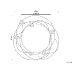 Beliani Wandspiegel ANGLET - Goud Ijzer, Glas 2 Beliani Wandspiegel ANGLET - Goud Ijzer, Glas -Beliani 687b54df40a542ec86a2bb15bb5b47a8