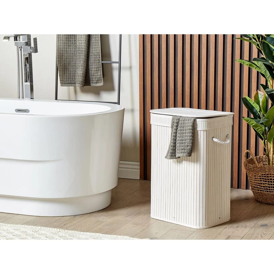 Beliani Mand KALUTARA - Wit Bamboehout Beliani Mand KALUTARA - Wit Bamboehout -Beliani 69a0243730dd416bb0700a955157ab6a