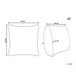 Beliani Sierkussen OUJDA - Zilver Katoen -Beliani 6aecbf3d47304061821c6ce4f5d4d39b