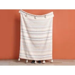 Beliani Plaid YARSELI - Beige Katoen 3 Beliani Plaid YARSELI - Beige Katoen -Beliani 6c0bc15f1224447f8b7f1376e6a36214