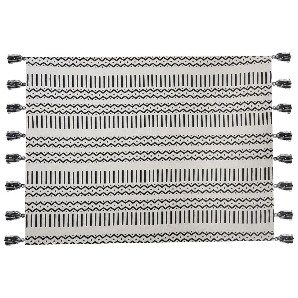 Beliani Plaid UNNAO - Wit Katoen Beliani Plaid UNNAO - Wit Katoen -Beliani 6f688fb19a8846d89d2e5897ad69f41e