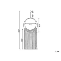 Beliani Wanddecoratie ALUVA - Beige Katoen -Beliani 70efce2eb15244e68b7e29412b6a33a0