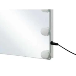 Beliani Badkamerspiegel LUCENAY - Zilver Ijzer 3 Beliani Badkamerspiegel LUCENAY - Zilver Ijzer -Beliani 7a633cf32c3b4aa1bf320edf2007cf22