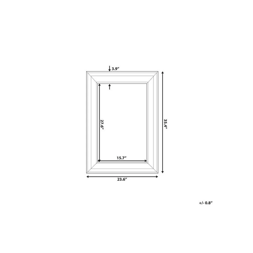 Beliani Wandspiegel LUNEL - Zwart Synthetisch Materiaal Beliani Wandspiegel LUNEL - Zwart Synthetisch Materiaal -Beliani 7c8aa0cd88734ee6918f667d7eaf76fc