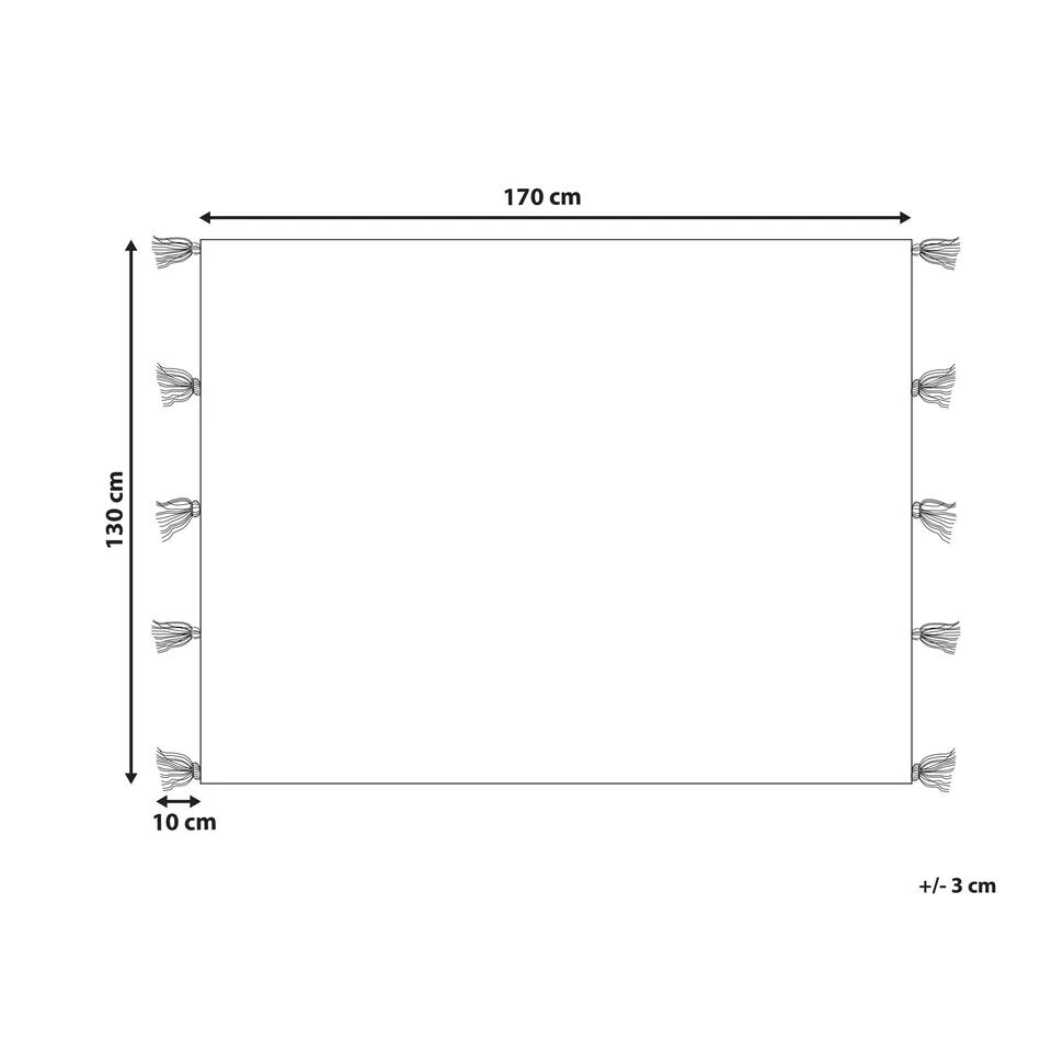 Beliani Plaid YARSELI - Beige Katoen Beliani Plaid YARSELI - Beige Katoen -Beliani 7cf792a237004966bf0a33477ac3e585