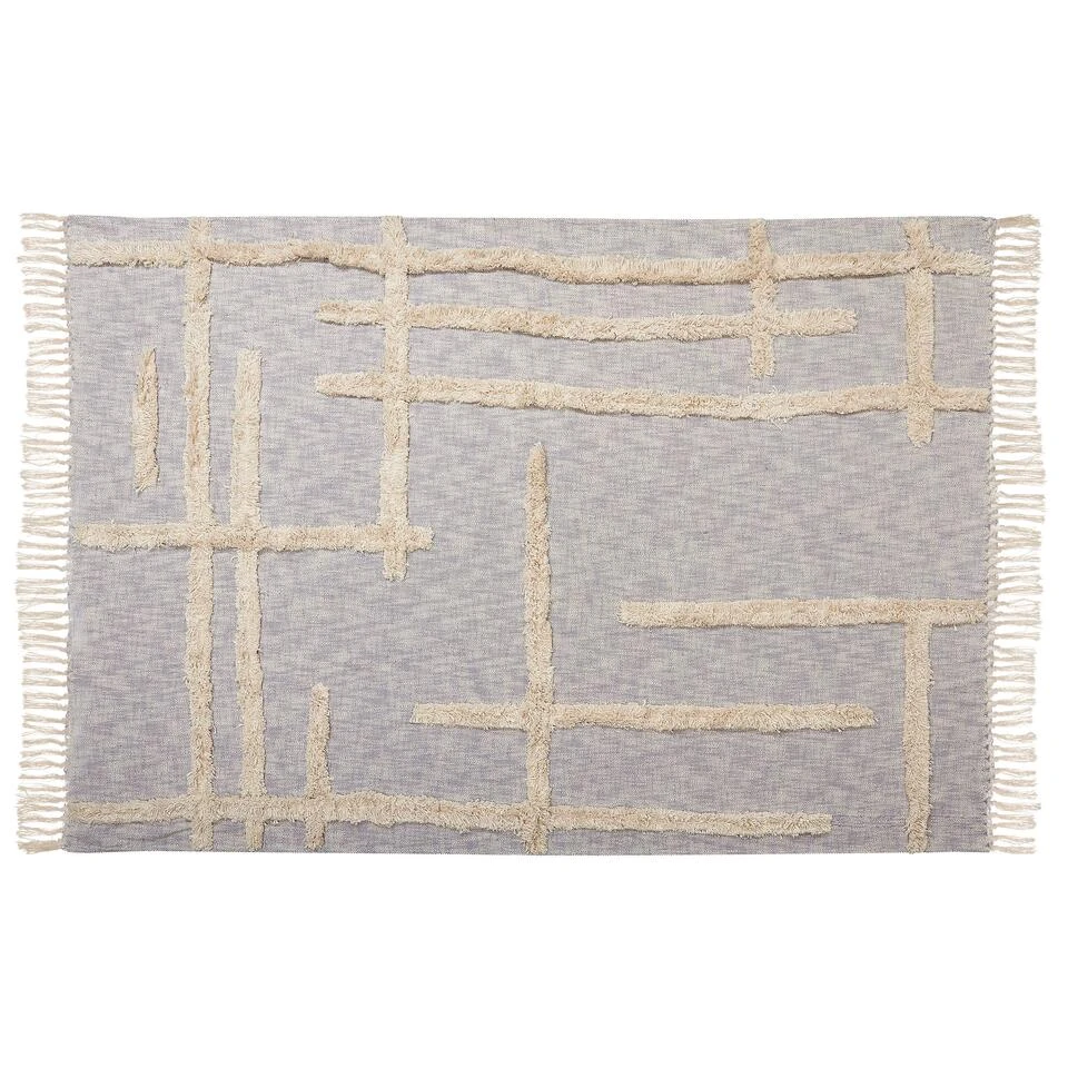 Beliani Plaid HOSPET - Beige Katoen Beliani Plaid HOSPET - Beige Katoen -Beliani 7d3c52f33fab47b9b9298f432a80951f