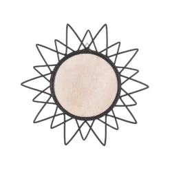 Beliani Wandspiegel AROEK - Zwart Rotan, Glas 3 Beliani Wandspiegel AROEK - Zwart Rotan, Glas -Beliani 809c3bbd4a6f48a8a634e47fba72db46