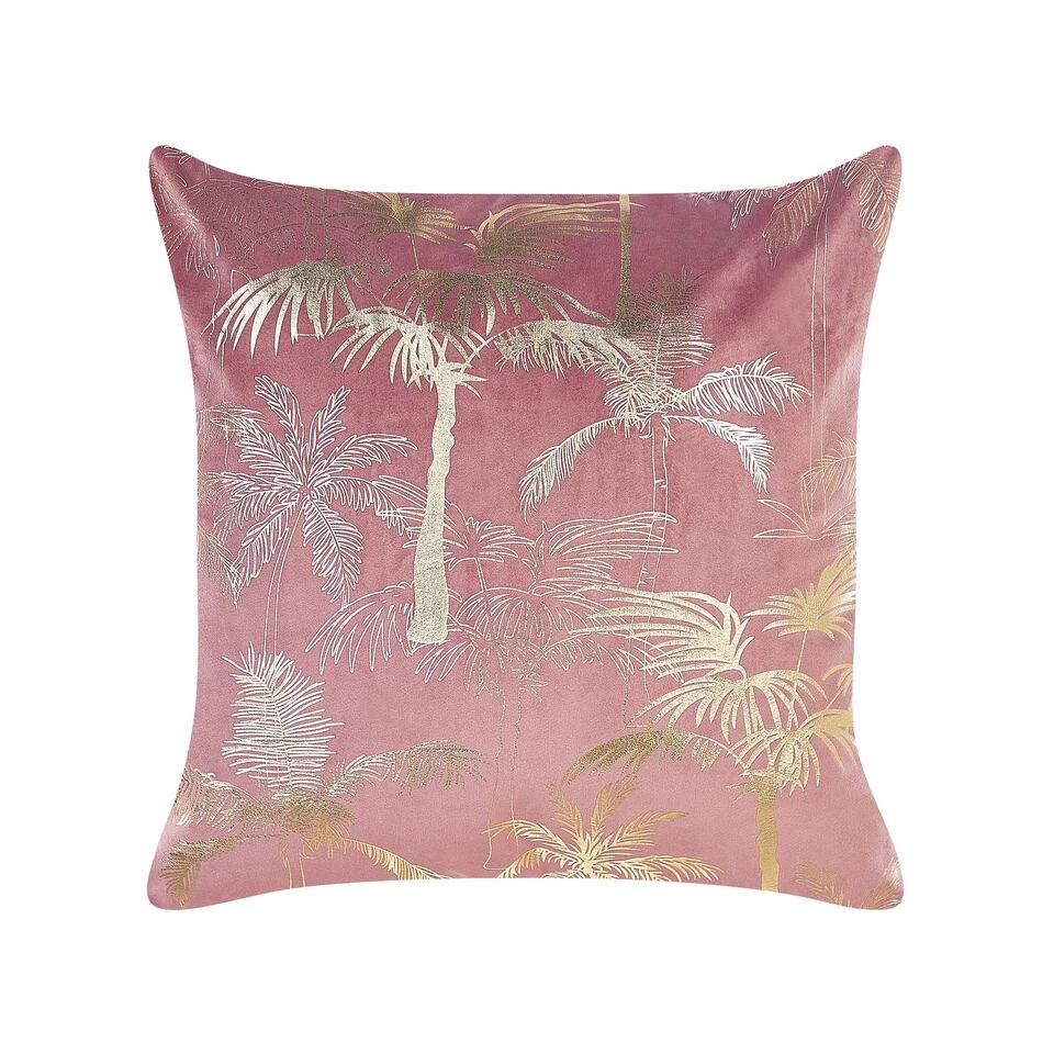 Beliani Sierkussen CARANDAY - Roze Fluweel Beliani Sierkussen CARANDAY - Roze Fluweel -Beliani 80dc7b2204d547928704717658da5d4c