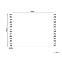 Beliani Plaid KULAC - Zwart Katoen 2 Beliani Plaid KULAC - Zwart Katoen -Beliani 812e49f70c9e4bab84402ec86790e2f4