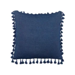 Beliani Sierkussen CARPINUS - Blauw Linnen -Beliani 841157f531b74d9f86aefff83066bee5