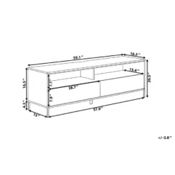 Beliani TV-kast SYDNEY - Zwart Spaanplaat -Beliani 86d30b0f59a442ff8f6cfe4eb15b8c19