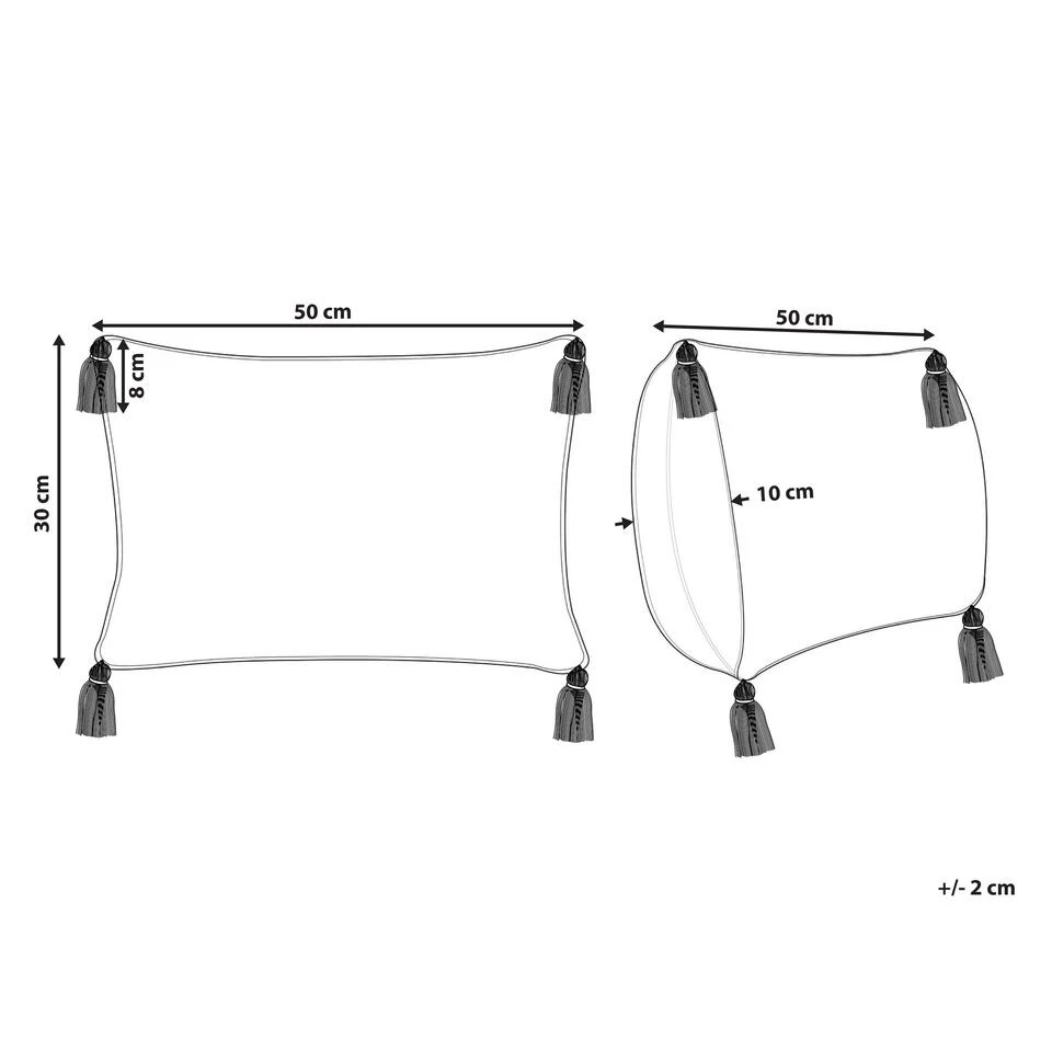 Beliani Sierkussen INCANA - Beige Katoen Beliani Sierkussen INCANA - Beige Katoen -Beliani 886cc84f8cc744efa80022662a41e93e 1