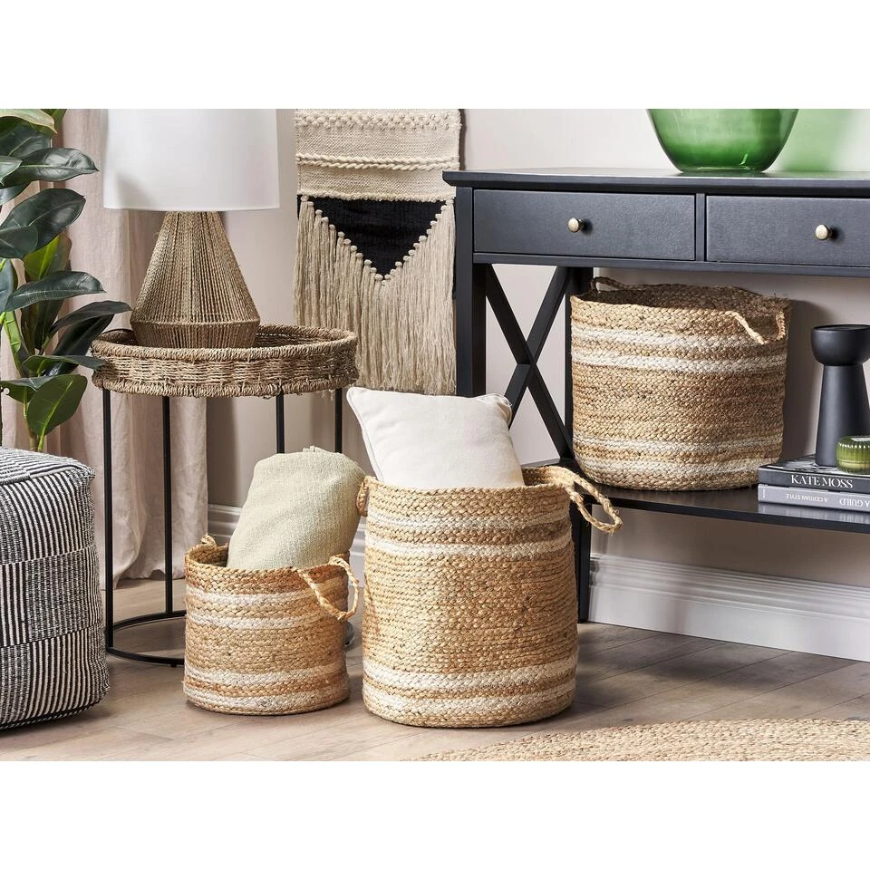 Beliani Mand ZHOB - Natuurlijk Jute Beliani Mand ZHOB - Natuurlijk Jute -Beliani 8b1f290e34b44083a34fab9f9559b11c