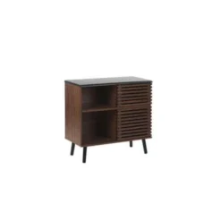 Beliani Sideboard PERTH - Donkere Houtkleur Mdf -Beliani 8dd447d9ac934ecf813d4908d180015c