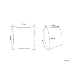 Beliani Sierkussen DEGLUPTA - Rood Katoen -Beliani 8e57f39070144112b46560fd516caf54 1