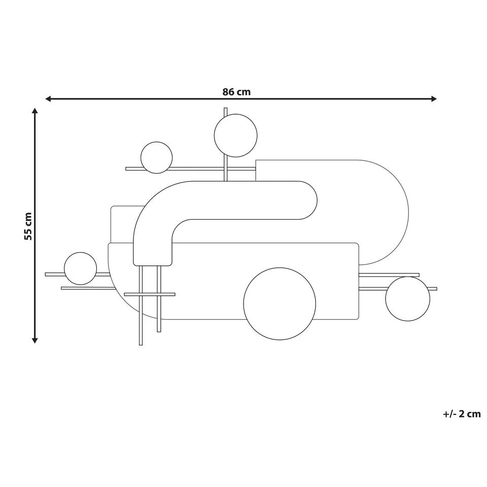Beliani Wanddecoratie LUTETIUM - Zwart Ijzer Beliani Wanddecoratie LUTETIUM - Zwart Ijzer -Beliani 8e7dfe89dce5473bb731df9055fc46b7