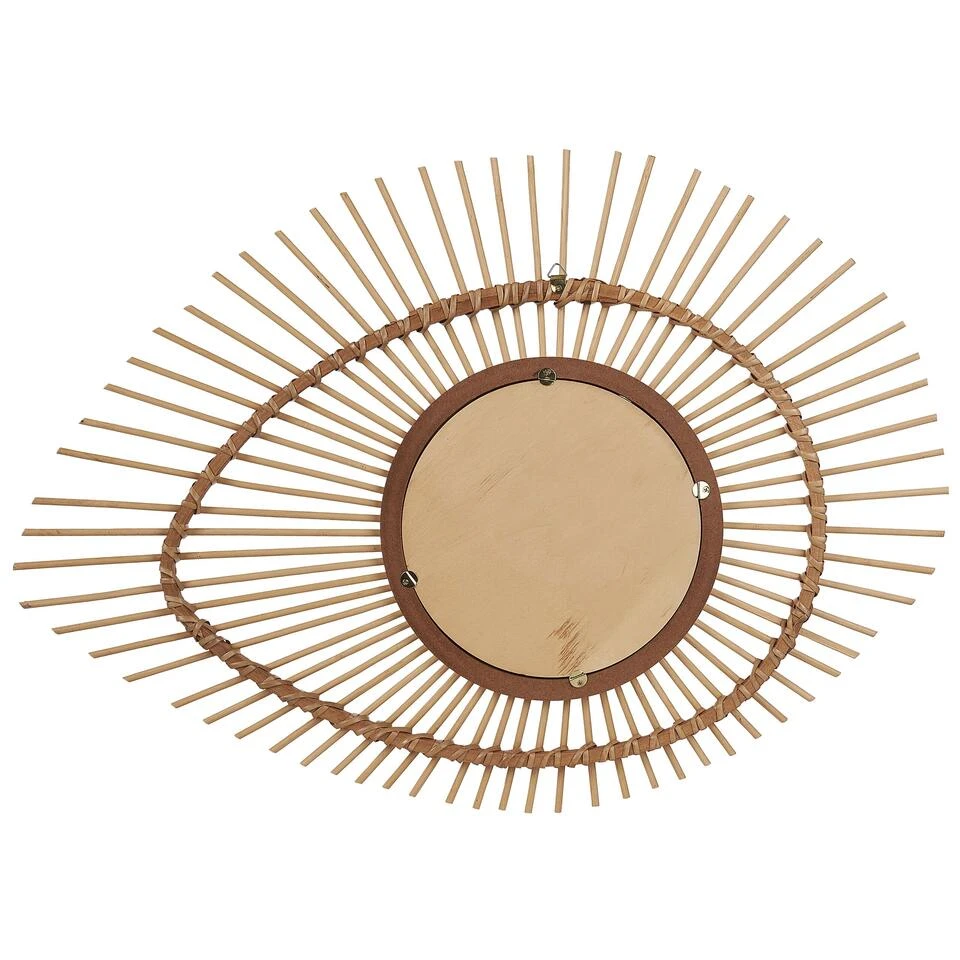 Beliani Wandspiegel BARIO - Natuurlijk Bamboehout Beliani Wandspiegel BARIO - Natuurlijk Bamboehout -Beliani 8ef775d9eb3144a4a3567e697a62cee6