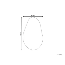 Beliani Wandspiegel AUBAGNE - Zilver Glas -Beliani 93f2d0d154fc4eacb40e2cf1eff50958