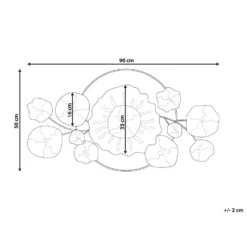 Beliani Wanddecoratie CHROMIUM - Goud Ijzer -Beliani 991716528410449e94d8669a0b2c3603