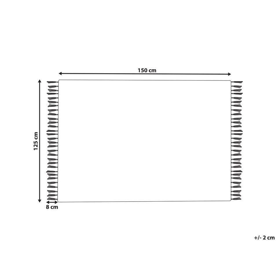 Beliani Plaid KHARI - Groen Katoen Beliani Plaid KHARI - Groen Katoen -Beliani 9919fb1a0a284614820c7ec7f5f106ca