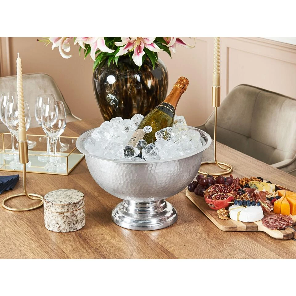 Beliani Decoratieve Schaal TIWANAKU - Zilver Aluminium Beliani Decoratieve Schaal TIWANAKU - Zilver Aluminium -Beliani 99390a89373b49e88a8faaad71ee57dc