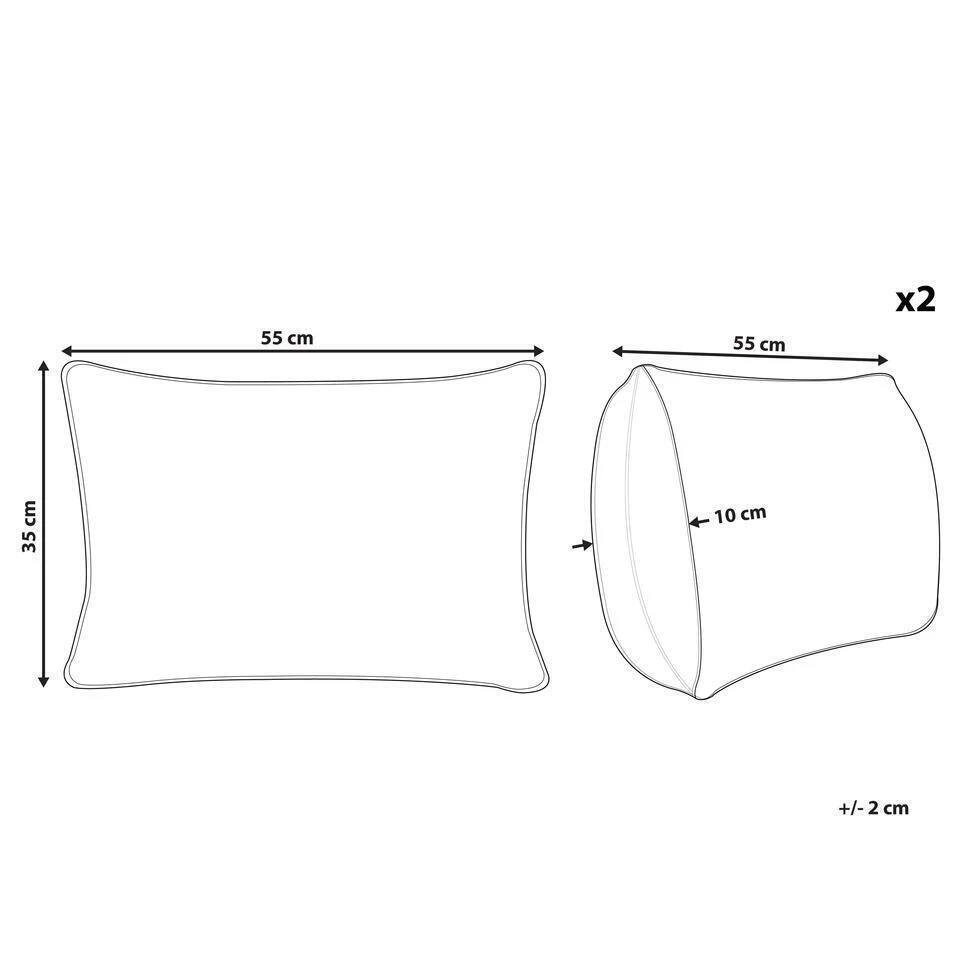 Beliani Sierkussen ALBIUM - Oranje Katoen Beliani Sierkussen ALBIUM - Oranje Katoen -Beliani 9a7f67569fce43d09d915aed8080d1ae