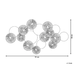 Beliani Wanddecoratie OSMIUM - Goud Metaal 3 Beliani Wanddecoratie OSMIUM - Goud Metaal -Beliani 9a9f8f11da6549f1bb2210dcbaf528a3
