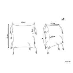 Beliani Sierkussen ENDIVE - Zwart/Wit Katoen 2 Beliani Sierkussen ENDIVE - Zwart/Wit Katoen -Beliani 9c8135cd77e1467995f7b61bba4d0c11