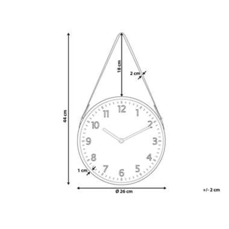 Beliani Wandklok RENENS - Donkere Houtkleur Mdf Beliani Wandklok RENENS - Donkere Houtkleur Mdf -Beliani 9cf7080d9a5f4eb99010dd115bbb83e6